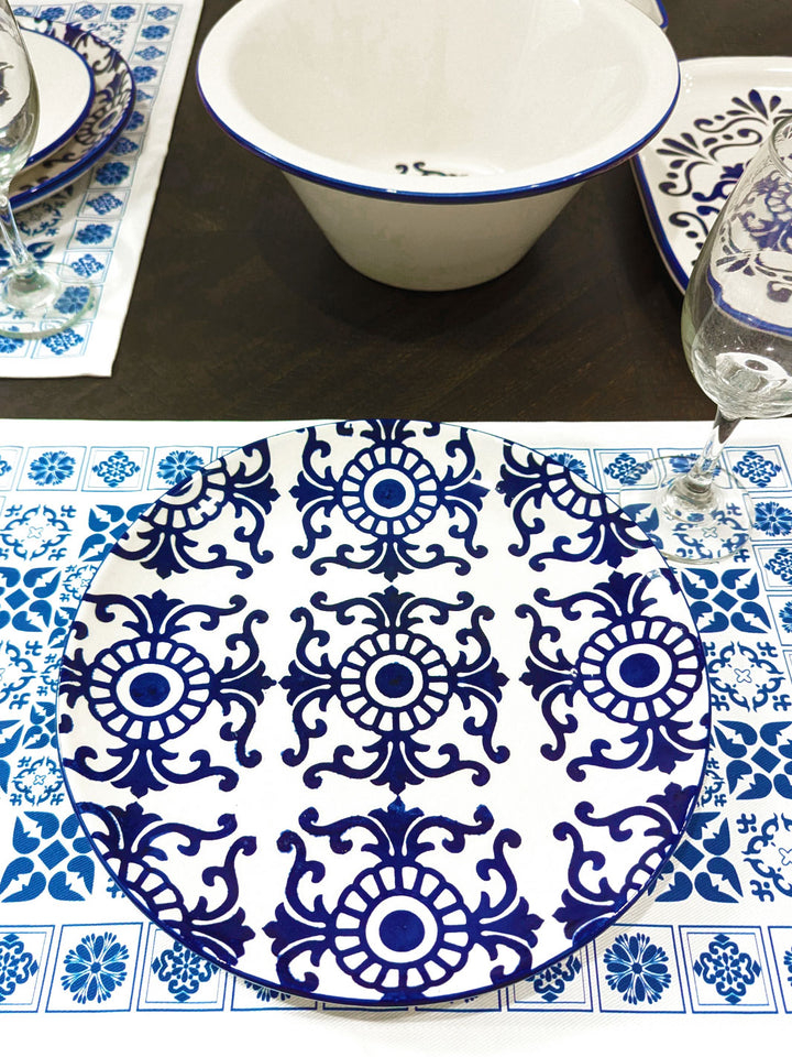 Portuguese Pottery Ceramic Dinner Plate - Tradition