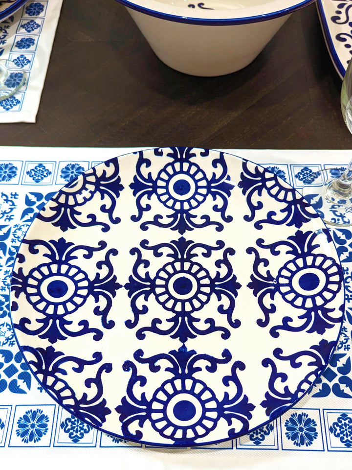 Portuguese Pottery Ceramic Dinner Plate - Tradition