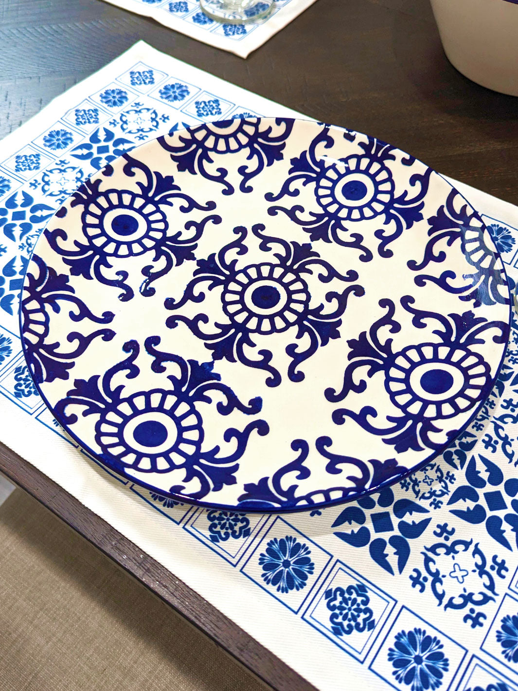 Portuguese Pottery Ceramic Dinner Plate - Tradition