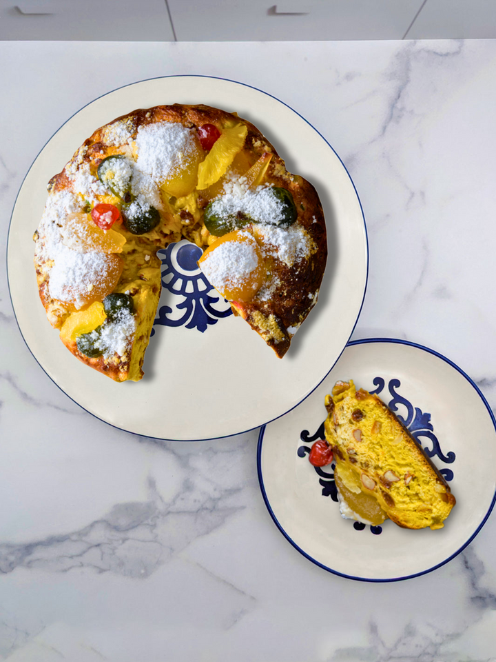 Portuguese Pottery Ceramic Cake Stand - Tradition