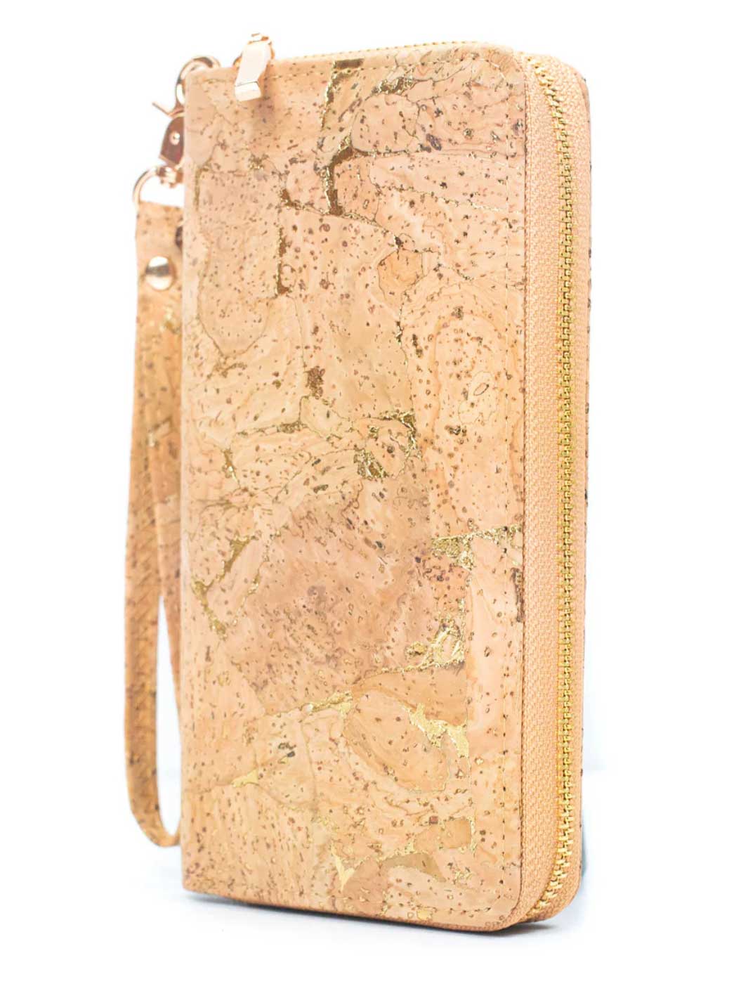 Golden Portuguese Cork Wallet Wristlet