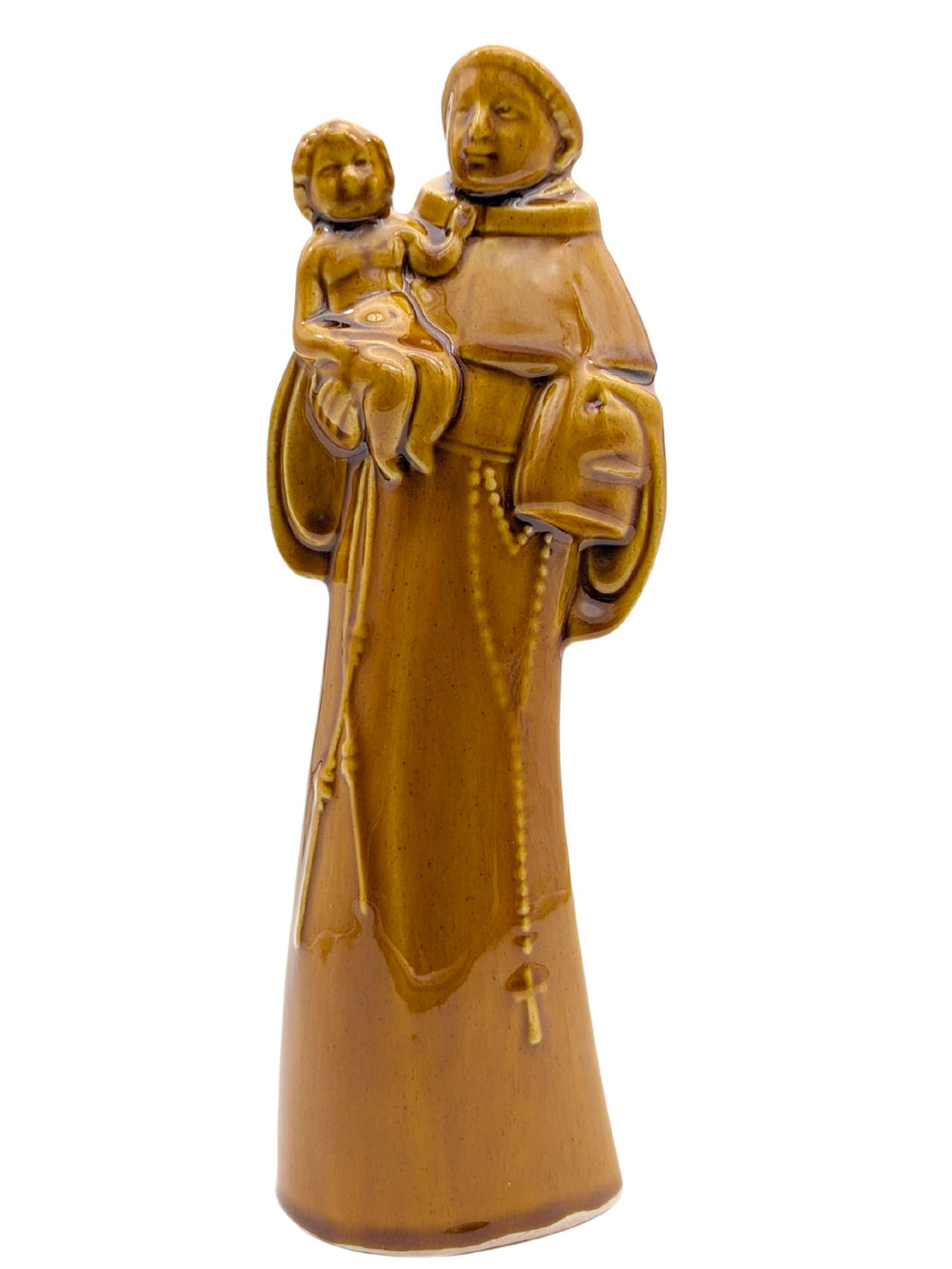 Handcrafted Ceramic Saint Anthony of Lisbon Figurine