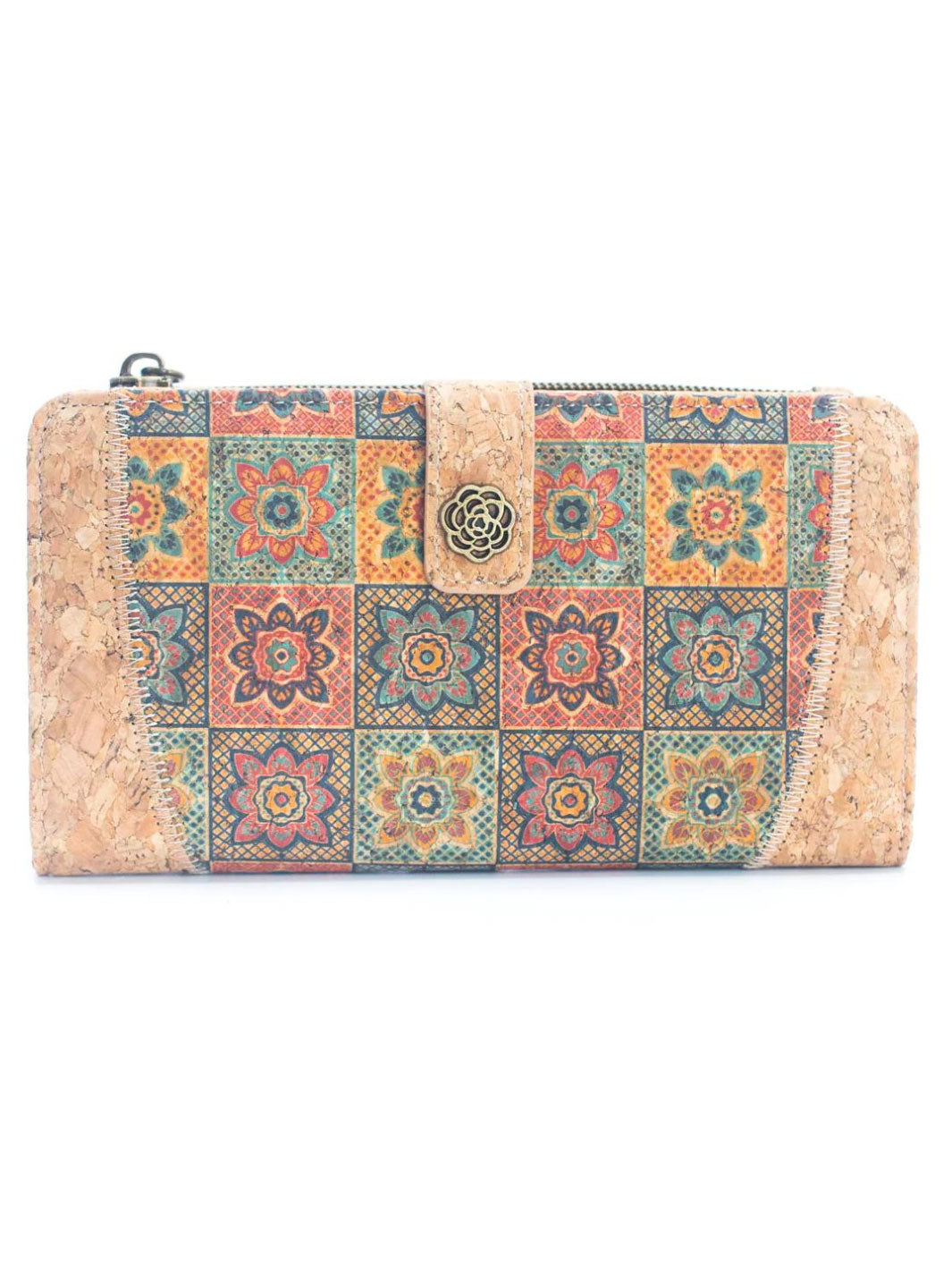 Handmade Portuguese Cork Women's Wallet with Zippered Coin Purse