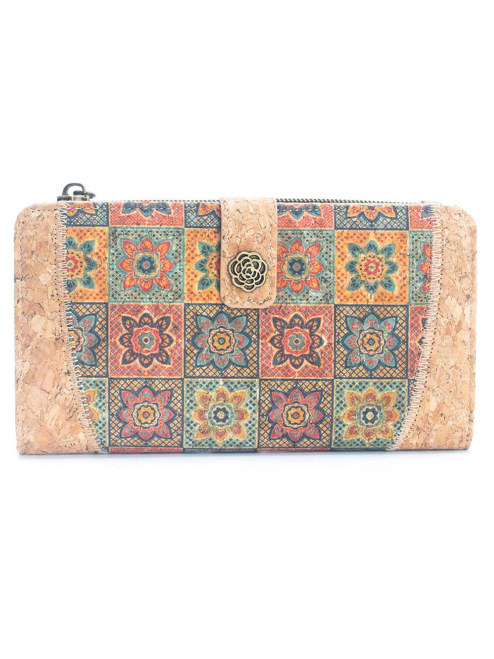 Handmade Portuguese Cork Women's Wallet with Zippered Coin Purse