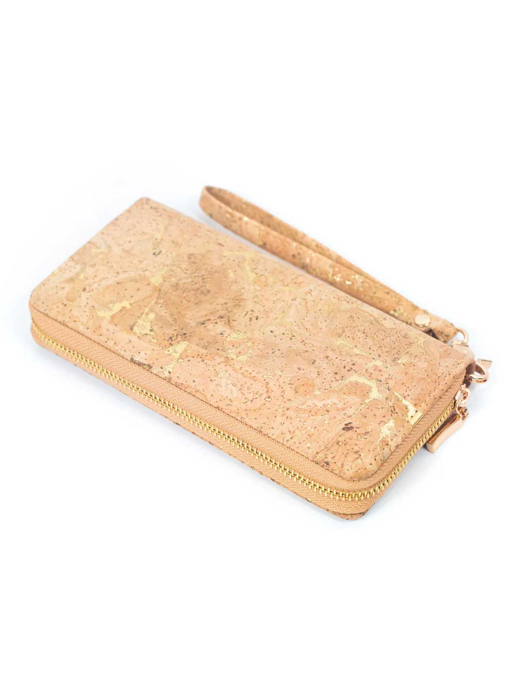Golden Portuguese Cork Wallet Wristlet