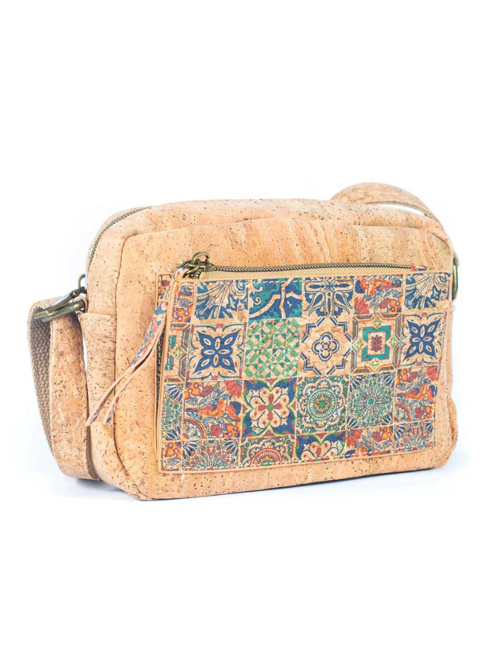 Natural Portuguese Cork Women's Printed Crossbody Bag