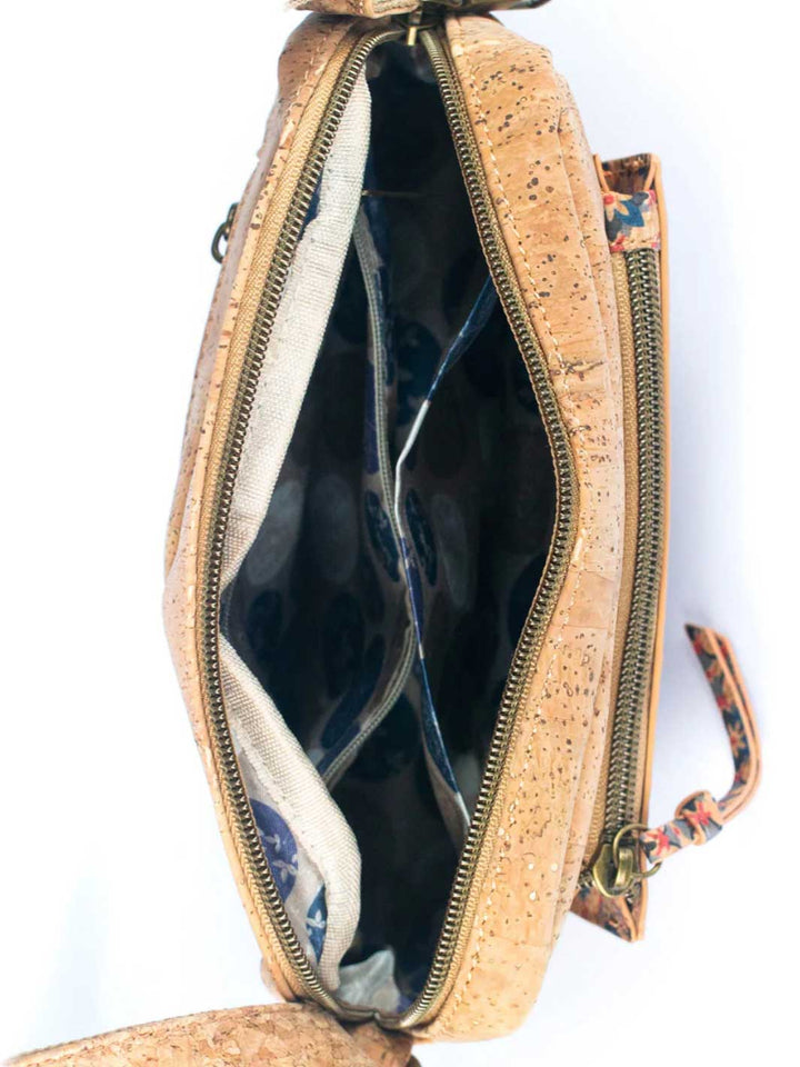 Natural Portuguese Cork Women's Printed Crossbody Bag