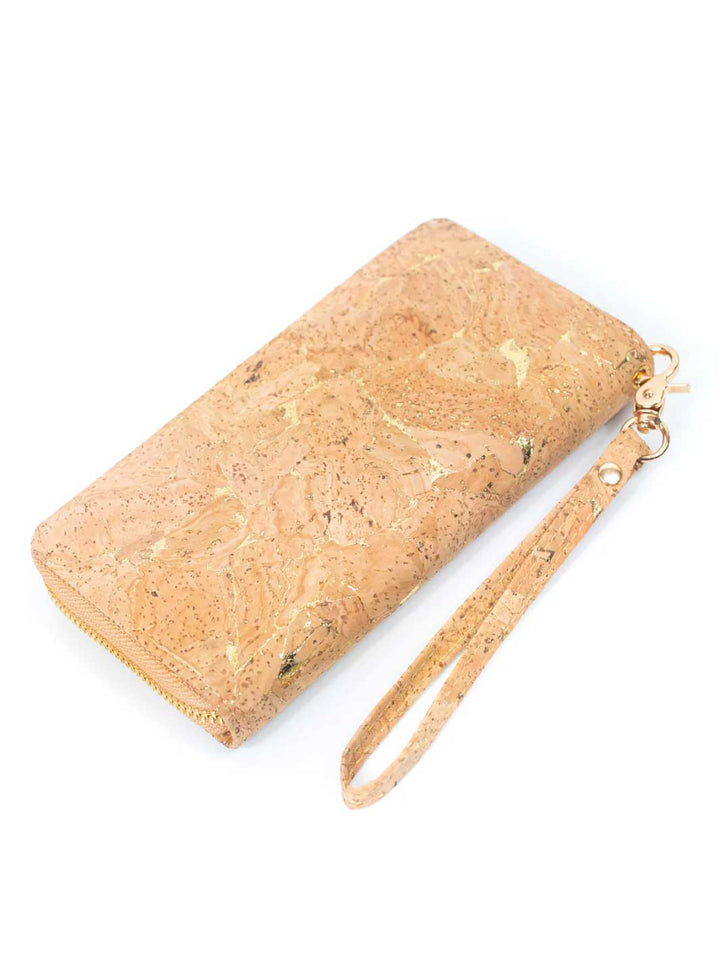Golden Portuguese Cork Wallet Wristlet