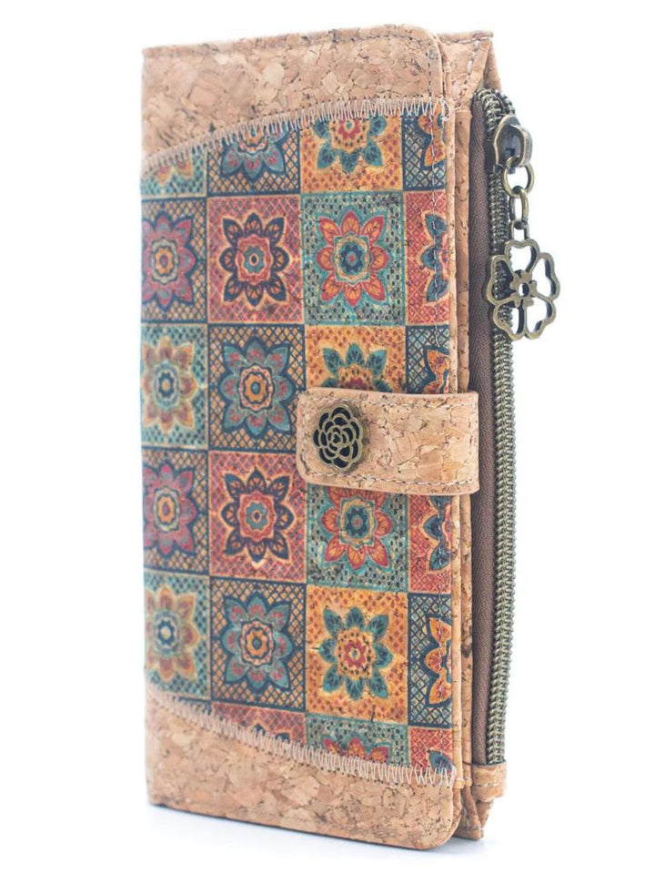 Handmade Portuguese Cork Women's Wallet with Zippered Coin Purse