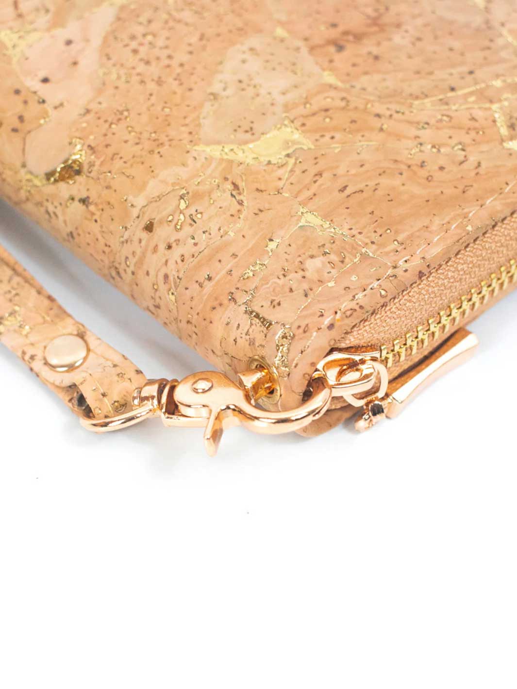 Golden Portuguese Cork Wallet Wristlet