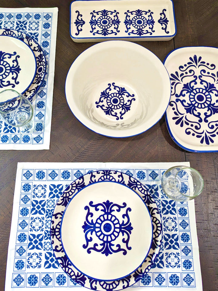 Portuguese Pottery Ceramic Dinner Plate - Tradition