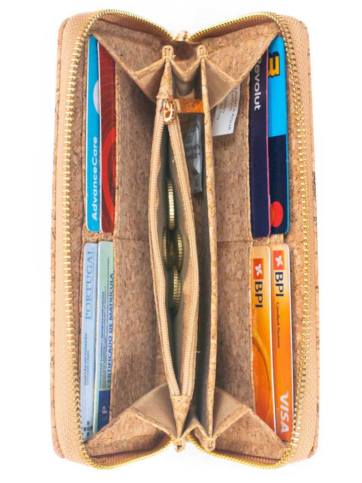 Golden Portuguese Cork Wallet Wristlet