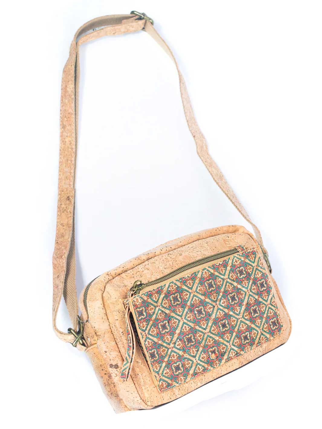 Natural Portuguese Cork Women's Printed Crossbody Bag