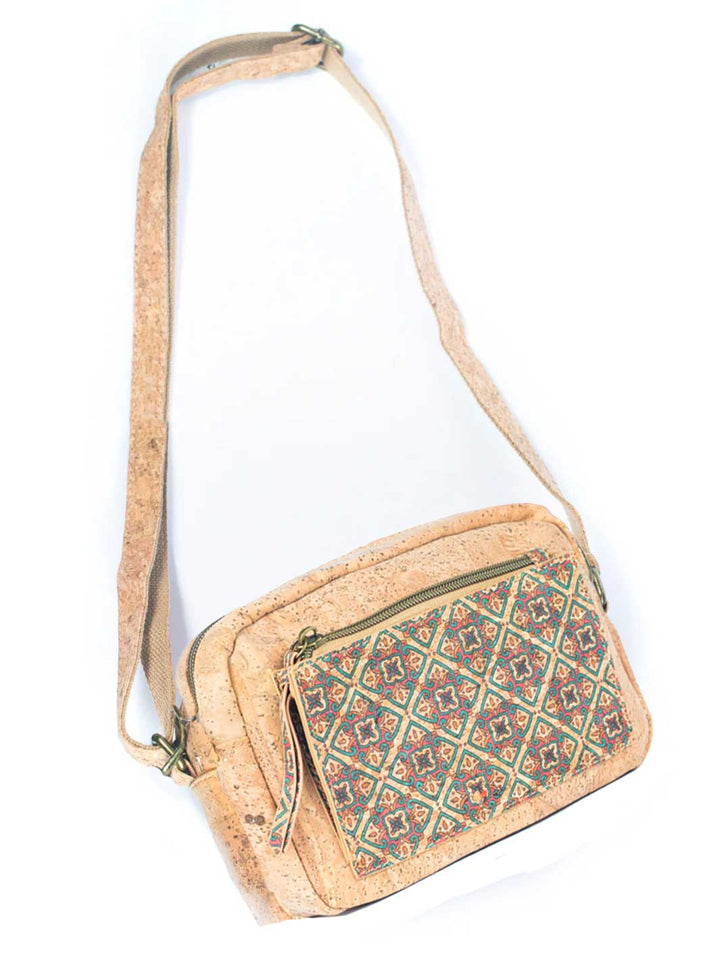 Natural Portuguese Cork Women's Printed Crossbody Bag
