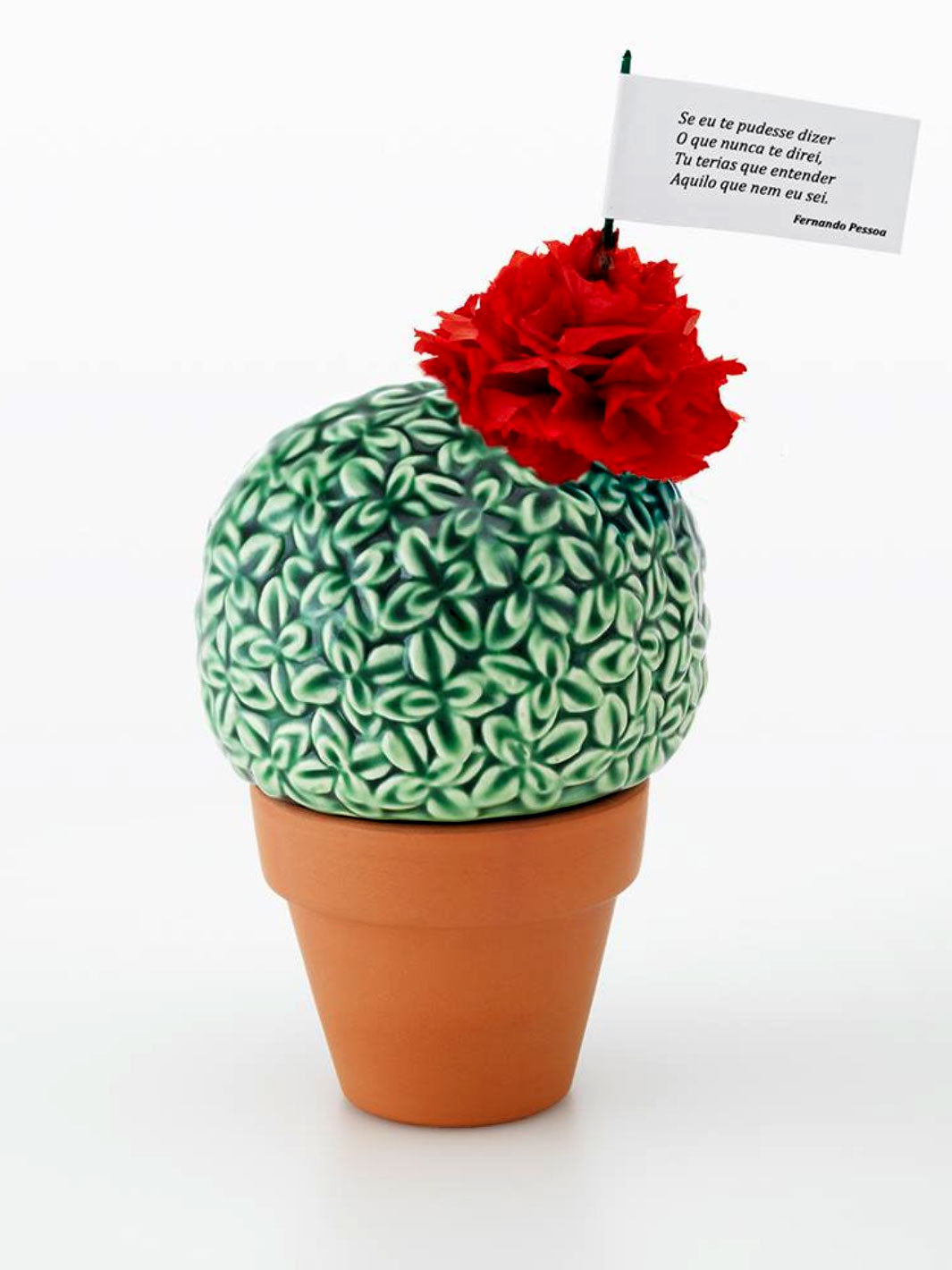 Handcrafted Decorative Portuguese Ceramic Vase  - A Medusa e o Manjerico