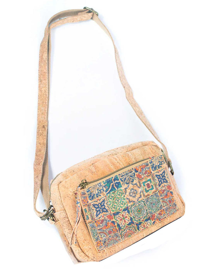Natural Portuguese Cork Women's Printed Crossbody Bag