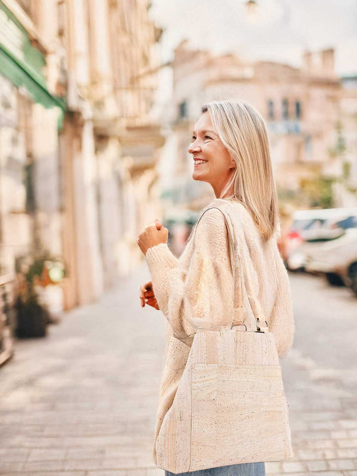 Cork Women’s Tote Bag with Front Pocket