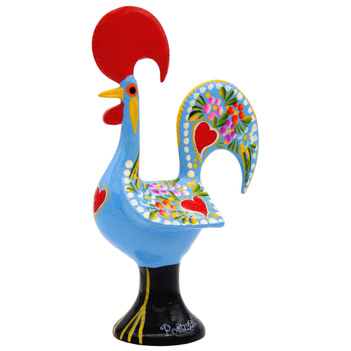 10 Inch Good Luck Portuguese Rooster Barcelos Metallic Figurine