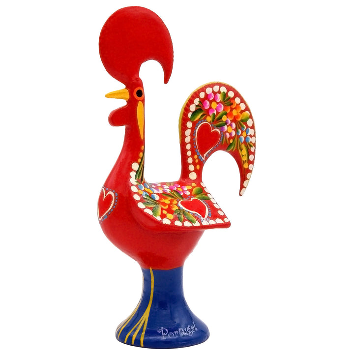 10 Inch Good Luck Portuguese Rooster Barcelos Metallic Figurine