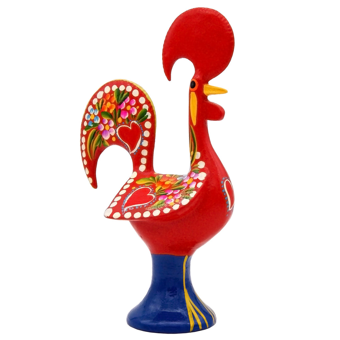 10 Inch Good Luck Portuguese Rooster Barcelos Metallic Figurine