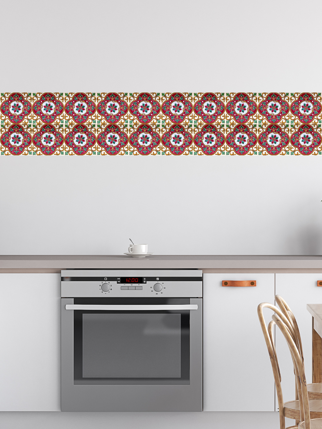 Decorative Hand-Painted Portuguese Ceramic Tiles