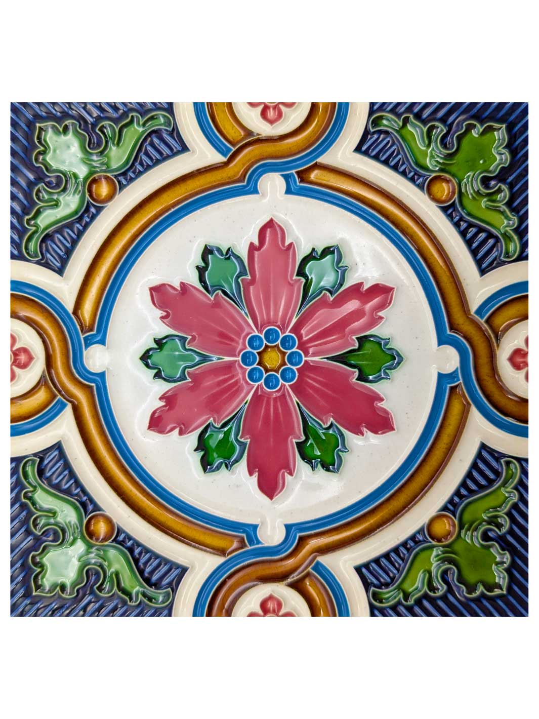 Decorative Hand-Painted Portuguese Ceramic Tiles