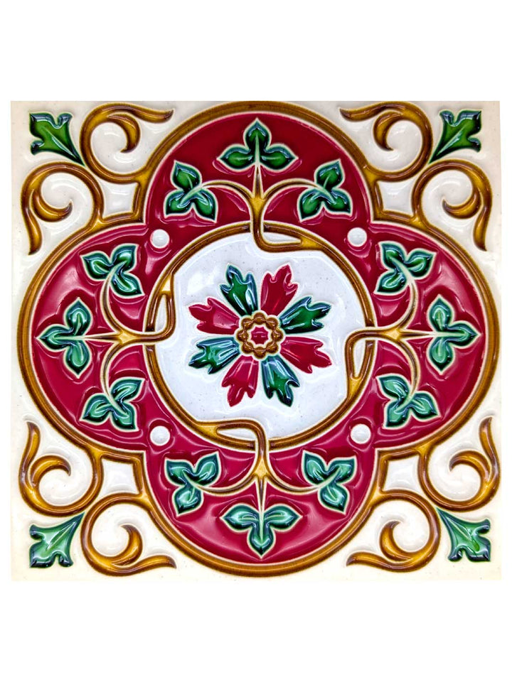 Decorative Hand-Painted Portuguese Ceramic Tiles