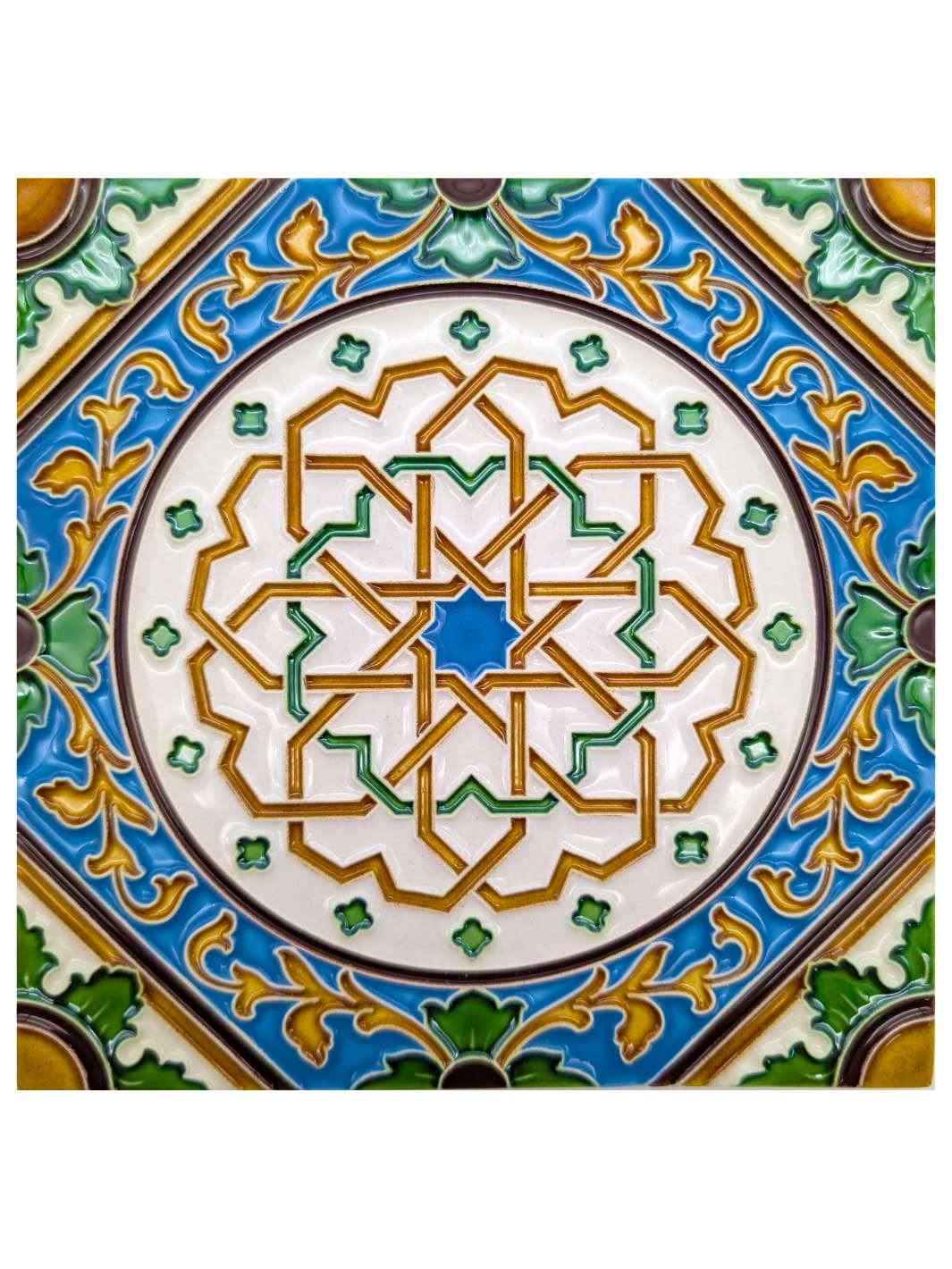 Decorative Hand-Painted Portuguese Ceramic Tiles
