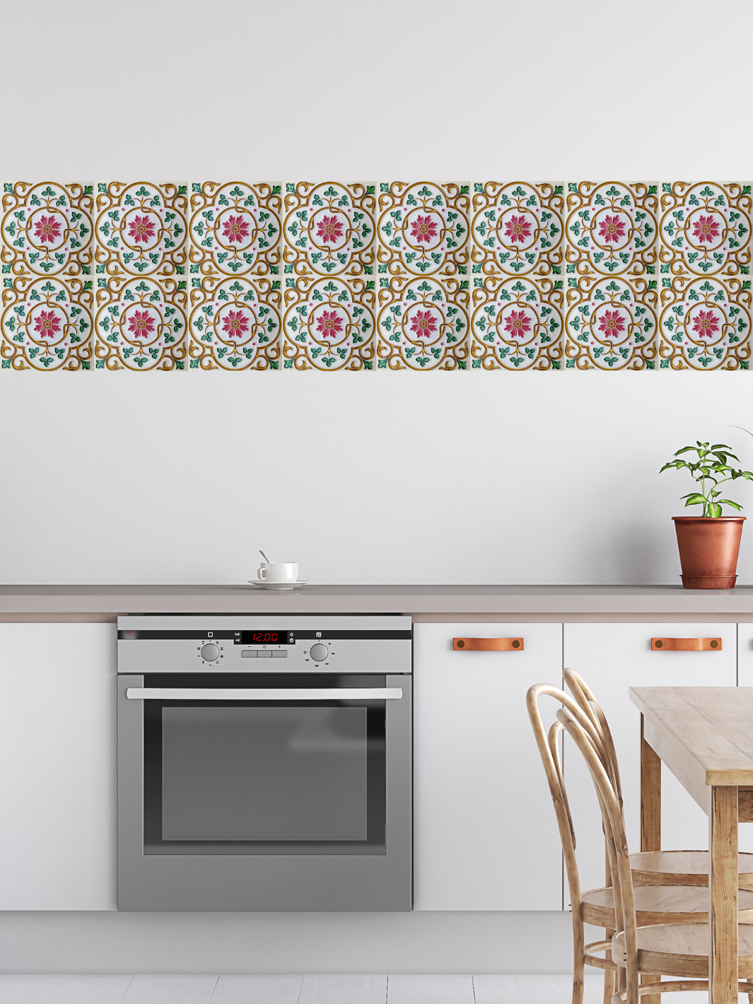 Decorative Hand-Painted Portuguese Ceramic Tiles