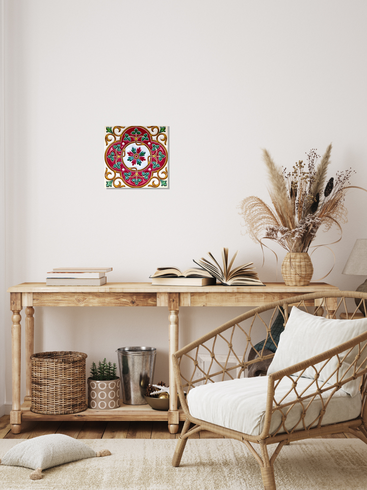 Decorative Hand-Painted Portuguese Ceramic Tiles