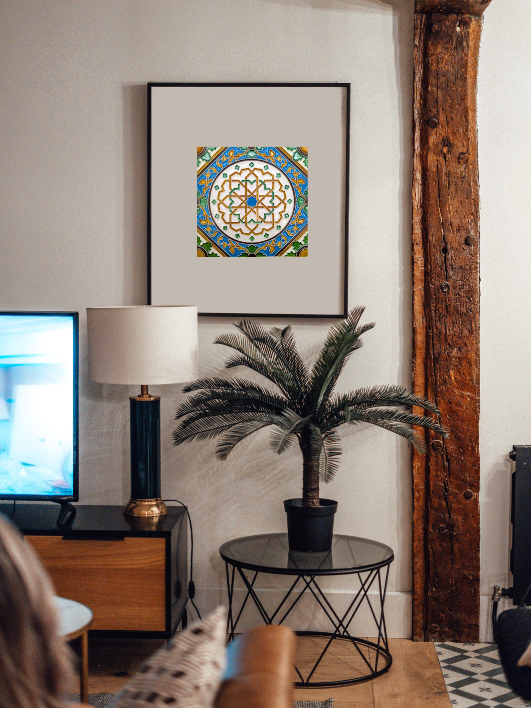 Decorative Hand-Painted Portuguese Ceramic Tiles