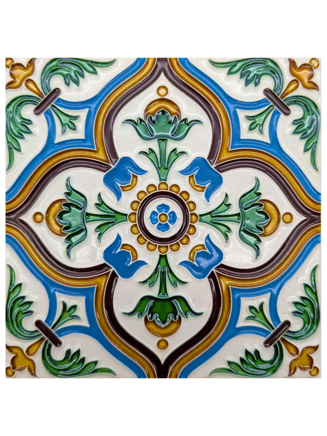 Decorative Hand-Painted Portuguese Ceramic Tiles