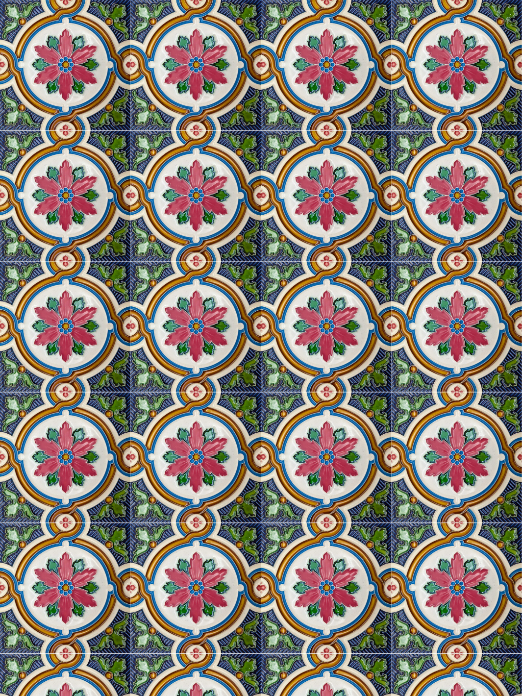 Decorative Hand-Painted Portuguese Ceramic Tiles