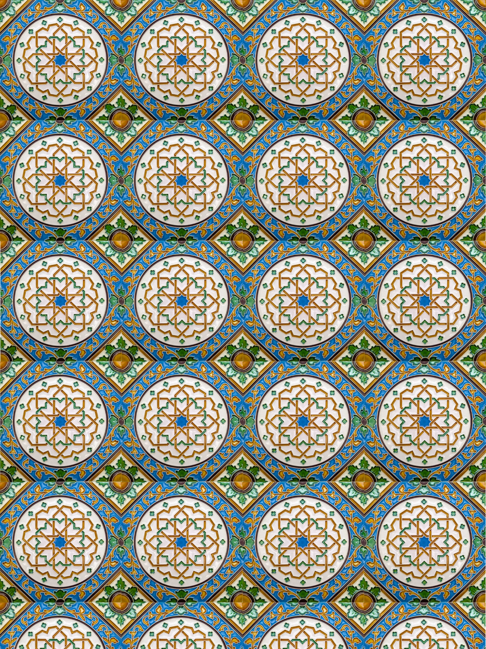 Decorative Hand-Painted Portuguese Ceramic Tiles