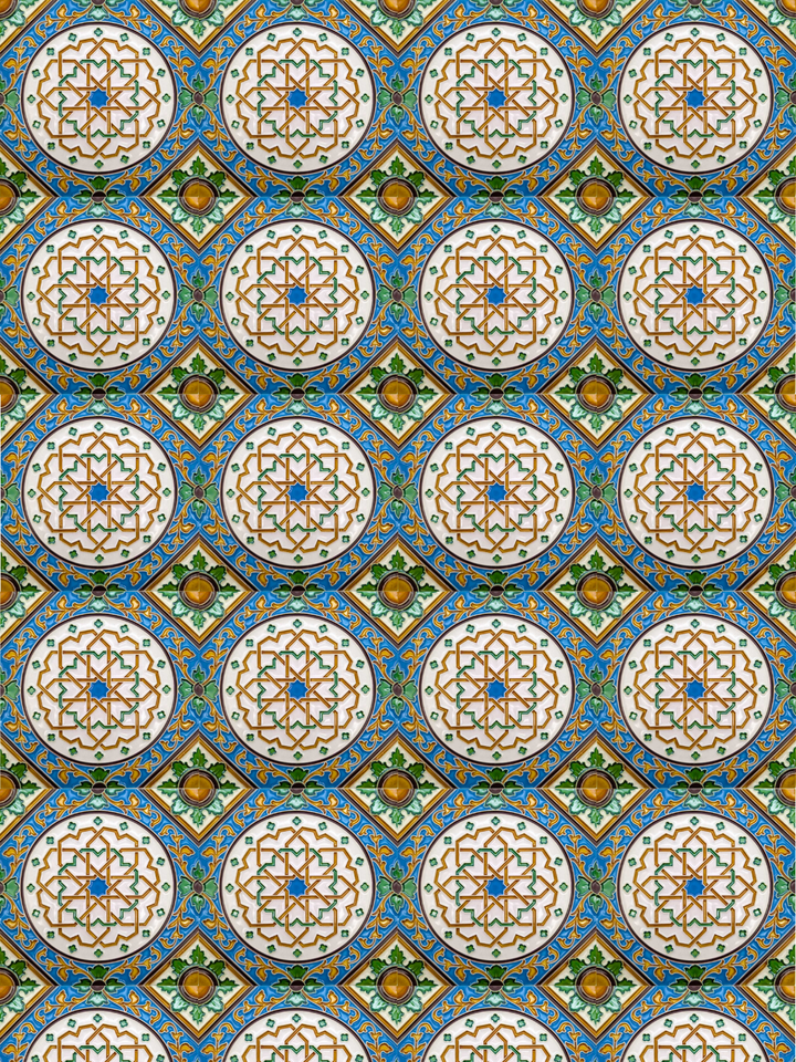 Decorative Hand-Painted Portuguese Ceramic Tiles