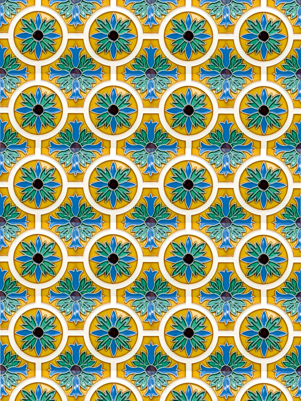 Decorative Hand Painted Portuguese Ceramic Tiles