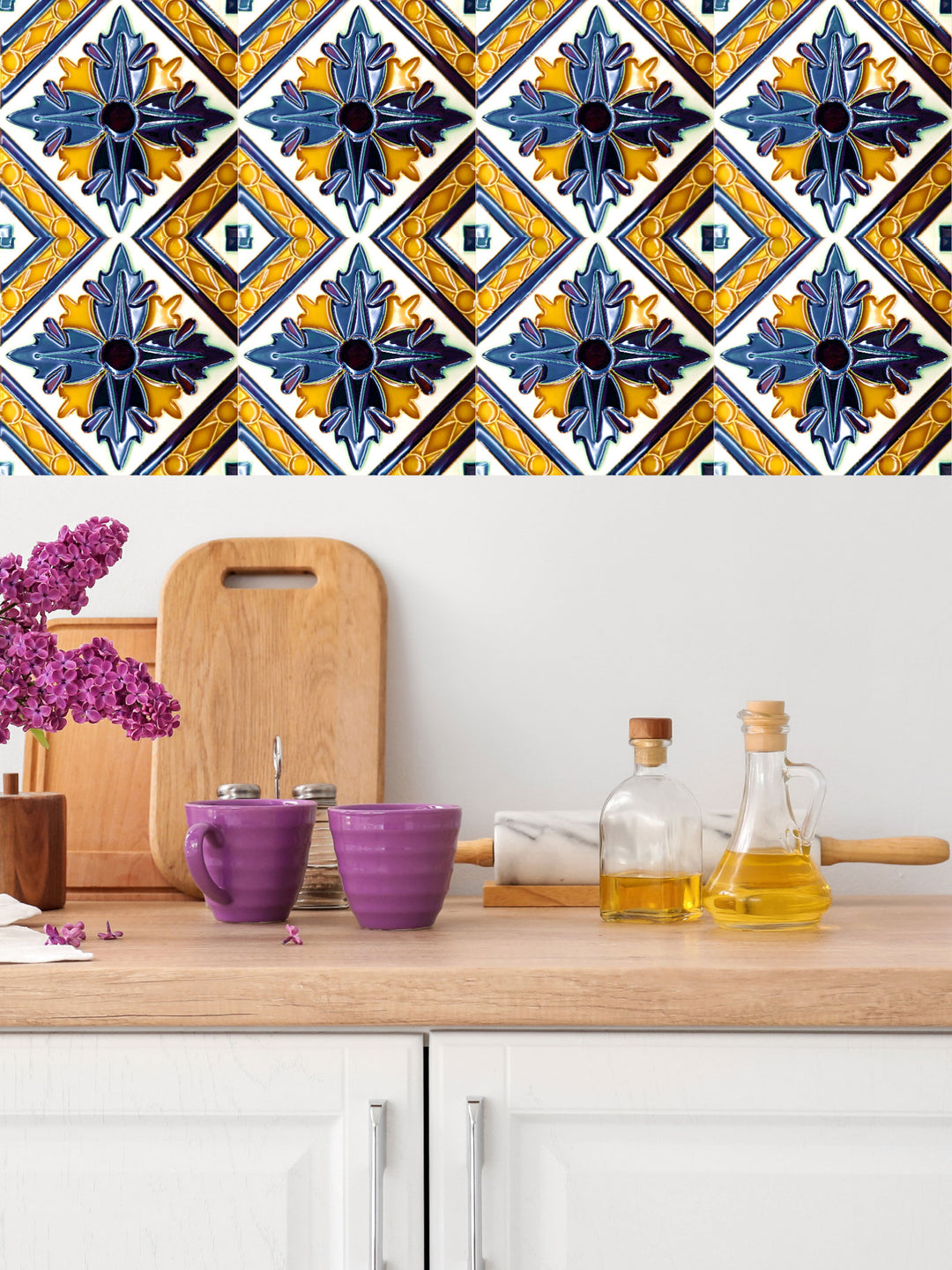 Decorative Hand Painted Portuguese Ceramic Tiles