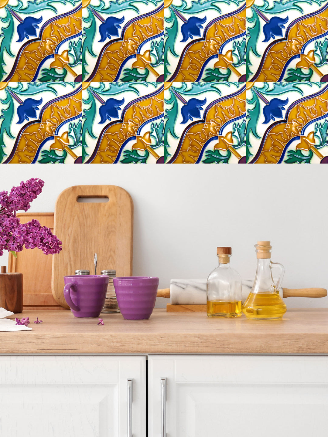 Decorative Hand Painted Portuguese Ceramic Tiles