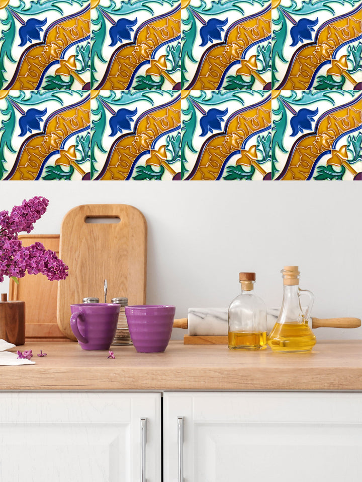 Decorative Hand Painted Portuguese Ceramic Tiles