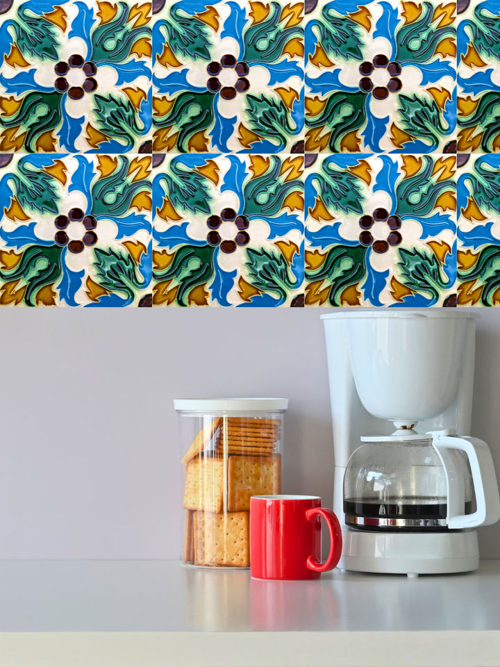 Decorative Hand Painted Portuguese Ceramic Tiles