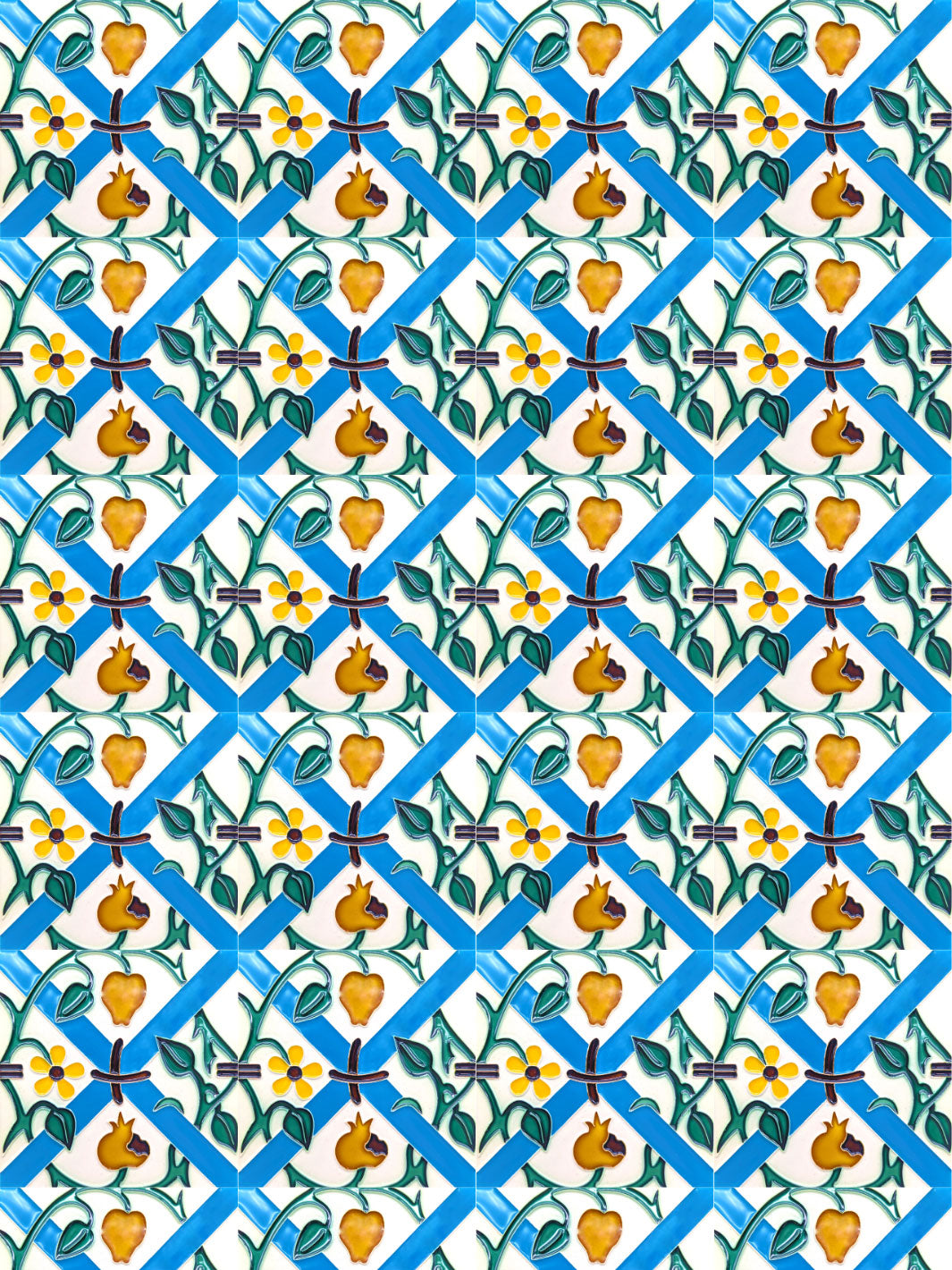 Decorative Hand Painted Portuguese Ceramic Tiles