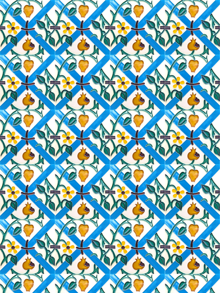 Decorative Hand Painted Portuguese Ceramic Tiles