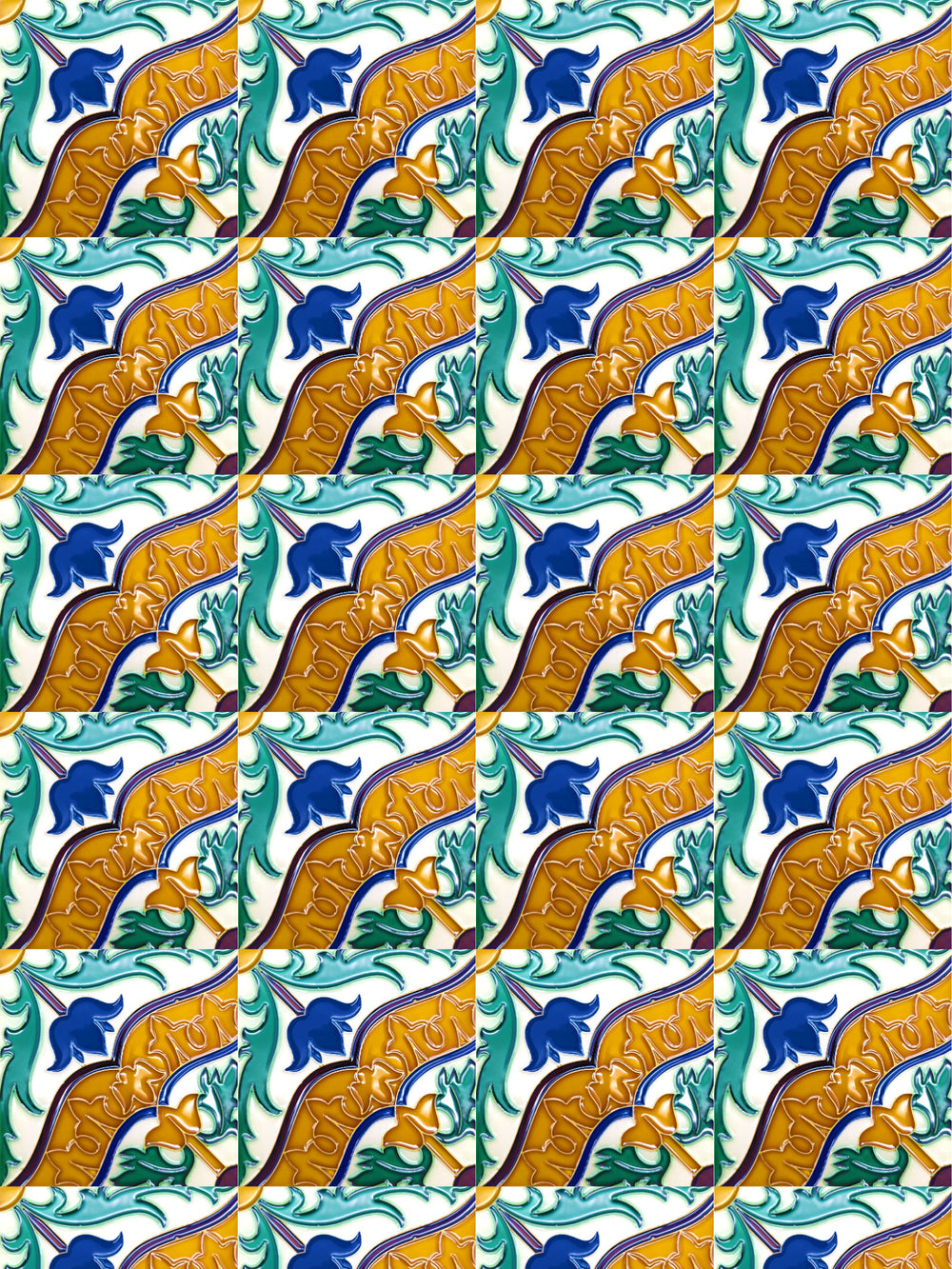 Decorative Hand Painted Portuguese Ceramic Tiles