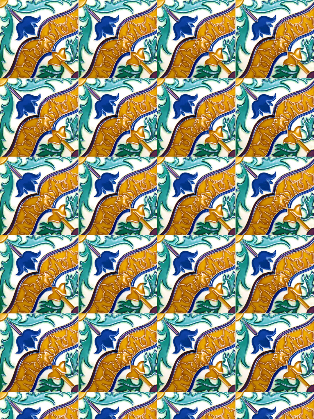 Decorative Hand Painted Portuguese Ceramic Tiles