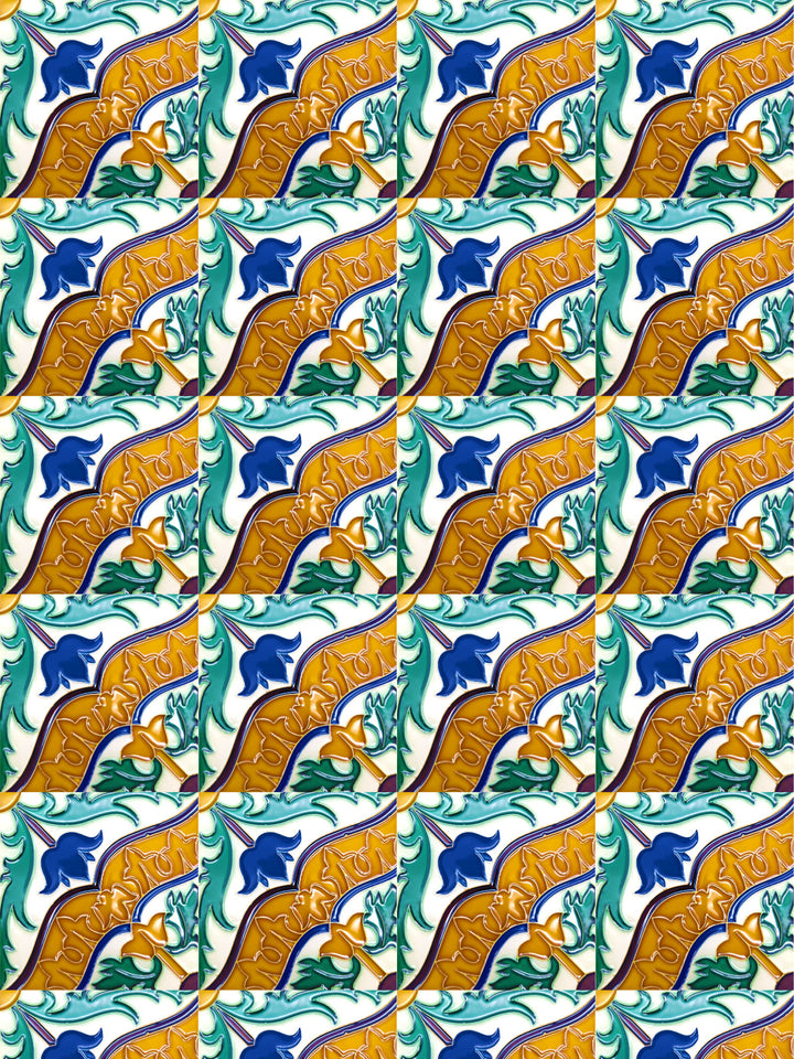 Decorative Hand Painted Portuguese Ceramic Tiles