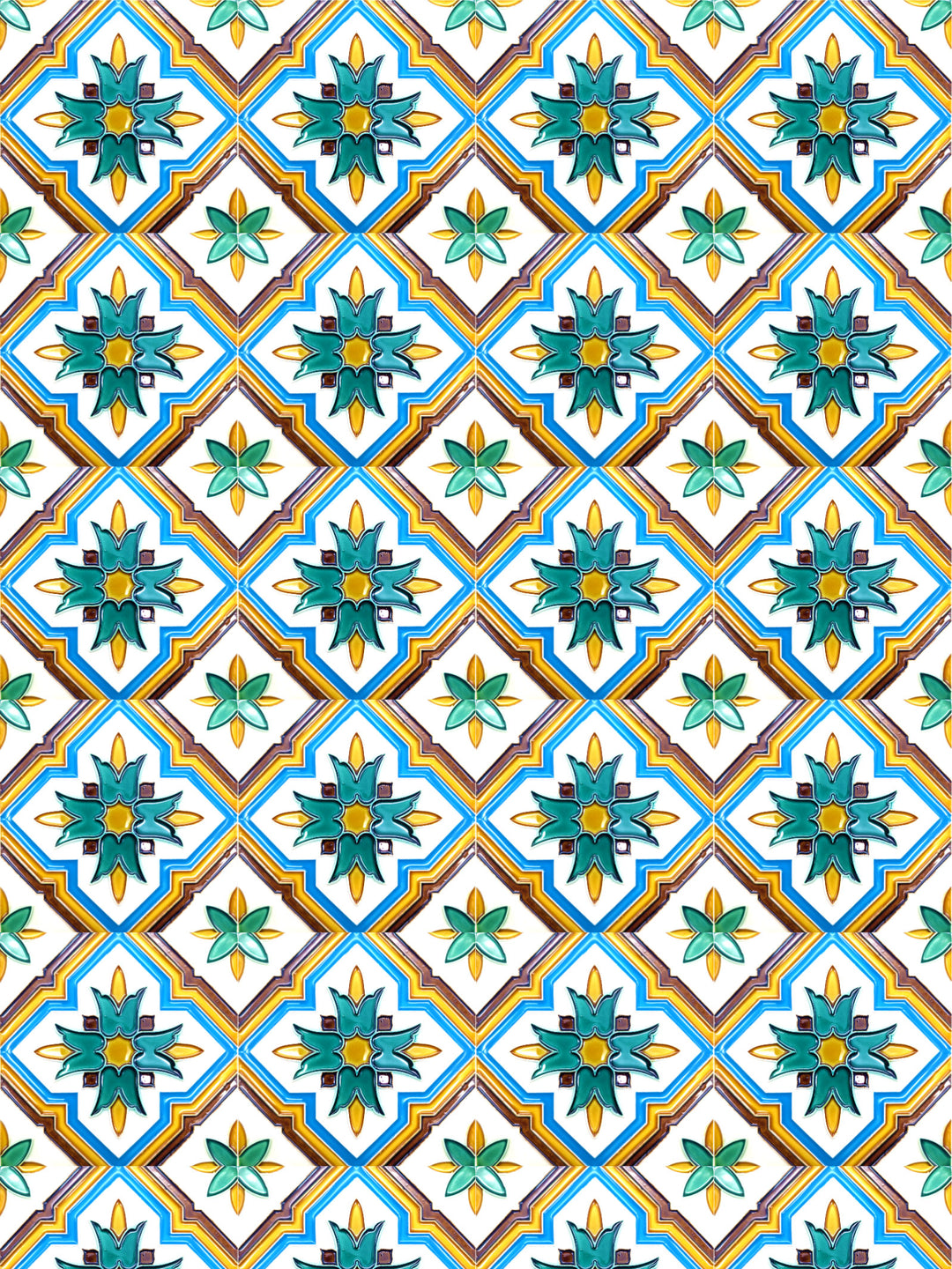 Decorative Hand Painted Portuguese Ceramic Tiles