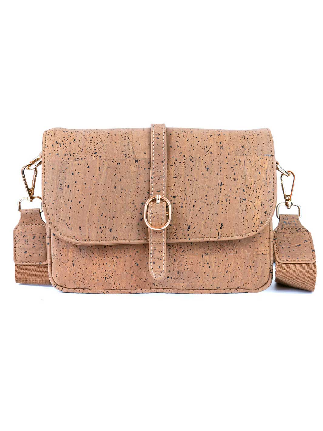Elegant Brown Cork Crossbody Bag for Women