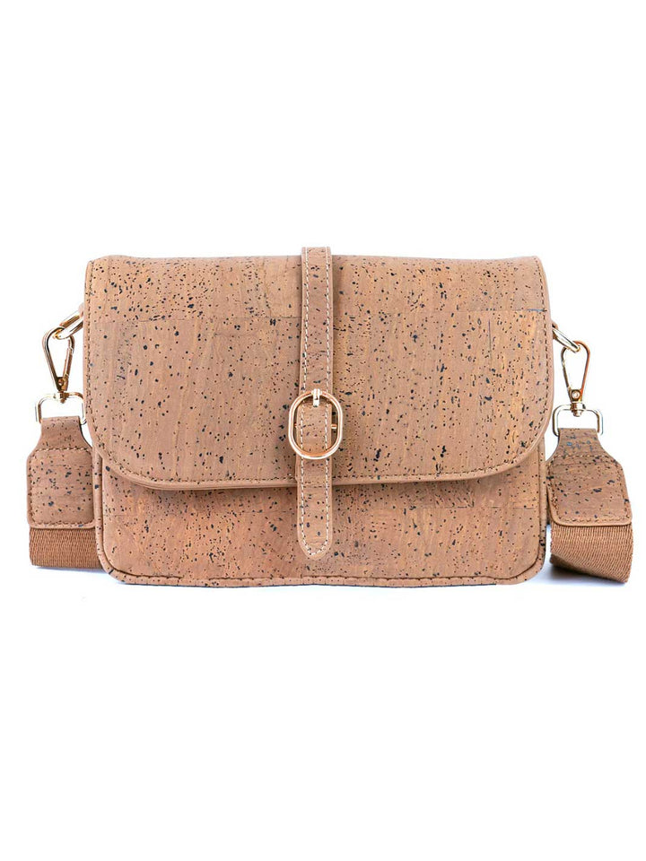 Elegant Brown Cork Crossbody Bag for Women