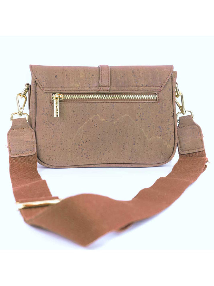 Elegant Brown Cork Crossbody Bag for Women