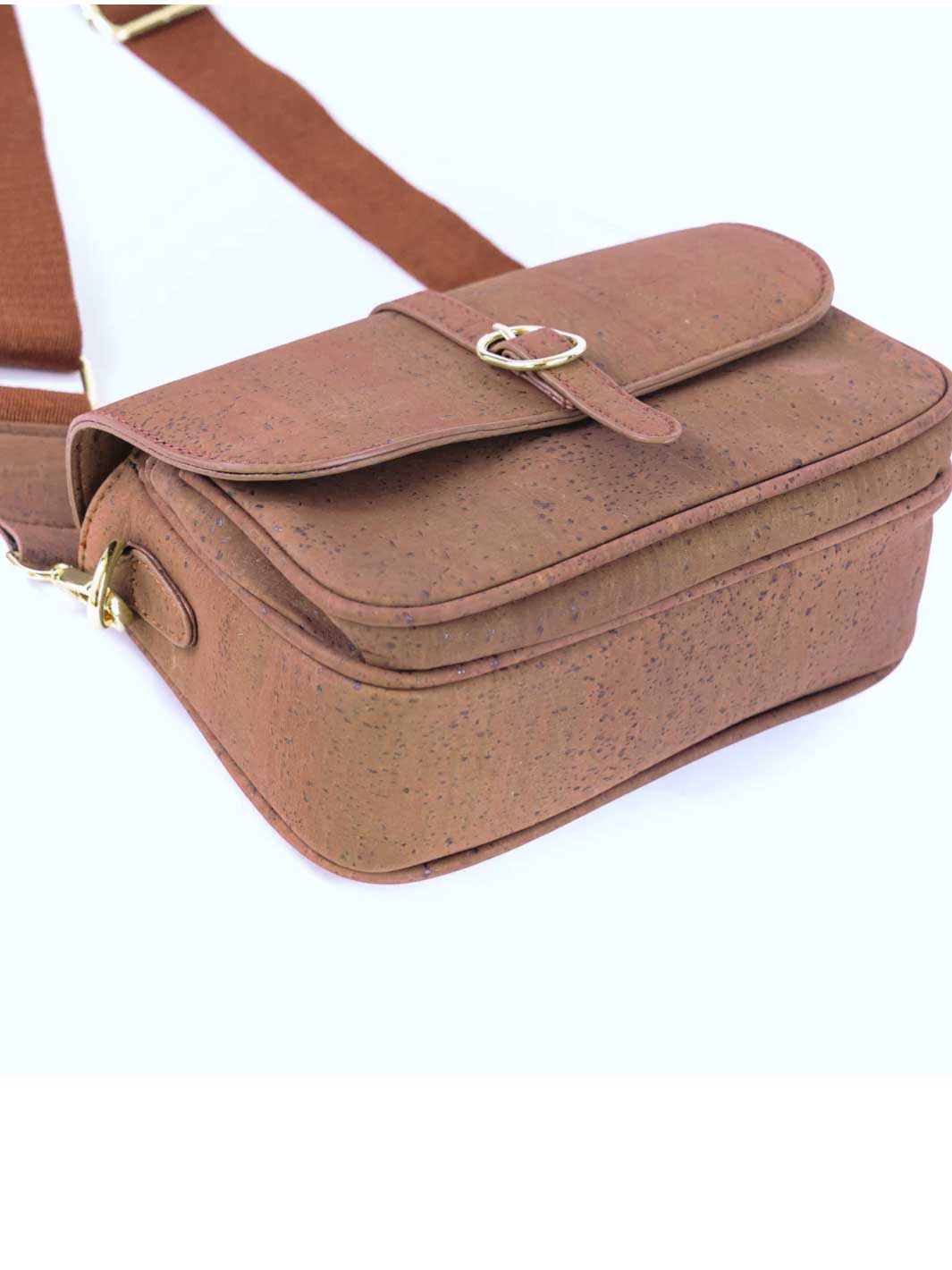 Elegant Brown Cork Crossbody Bag for Women